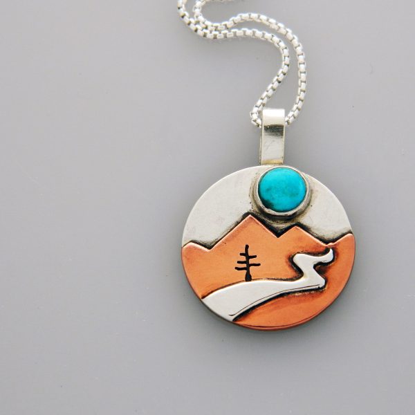 Unique Handcrafted Mountain Journey Necklace Jewelry EvolveJewelryStudio